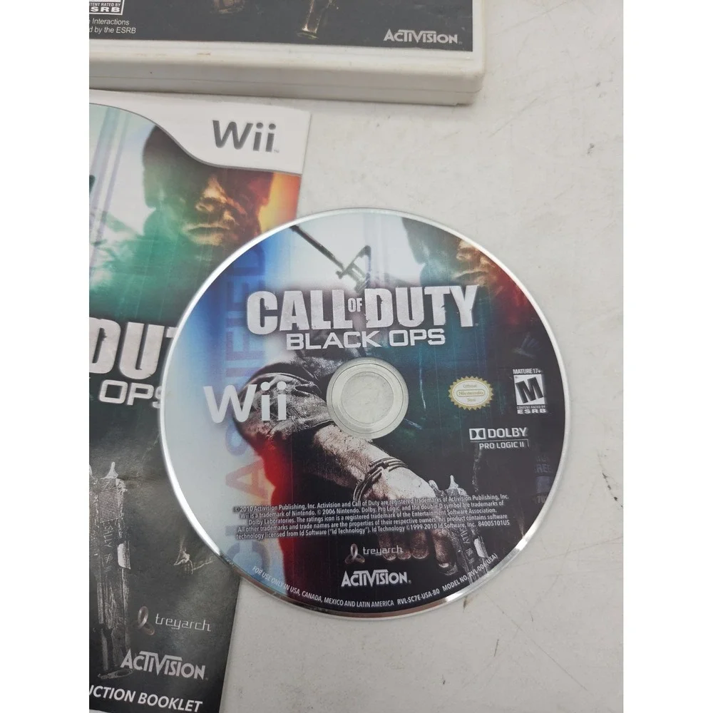 Call Of Duty: Black OPS ( Nintendo Wii, 2010) CIB Complete Tested - SEE NOTES